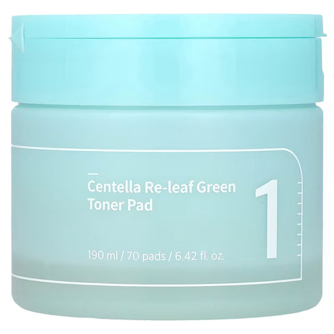 Numbuzin – No.1 Centella Re-Leaf Green Toner Pad, 190ml/70pads