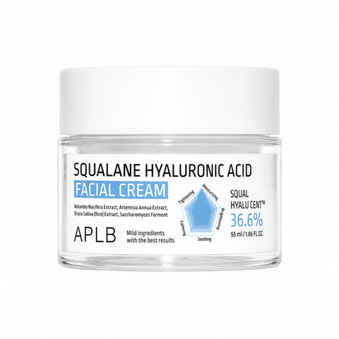 APLB – Gesichtscreme mit Squalan und Hyaluronsäure, 55 ml
