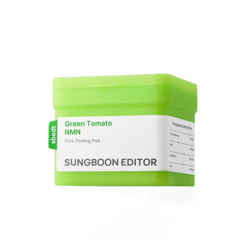 Sungboon Editor – Green Tomato NMN Pore Peeling Pad, 180ml