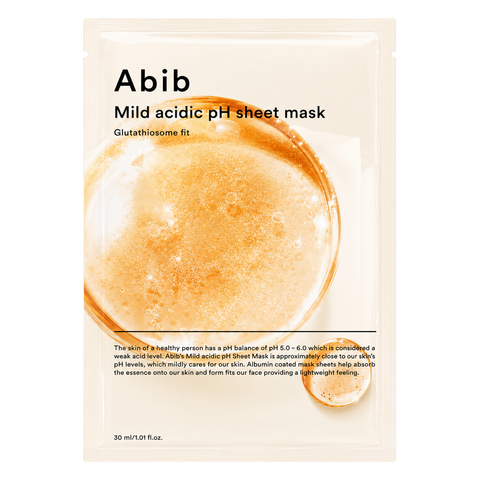 Abib – Mild Acidic pH Sheet Mask Glutathiosome Fit, 1 sheet