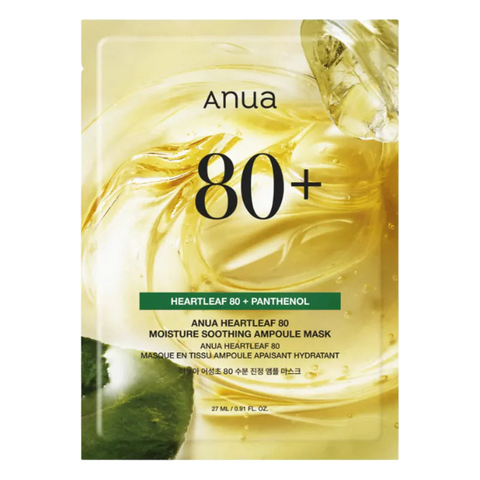 Anua – Heartleaf 80 Moisture Soothing Ampoule Mask, 1pc