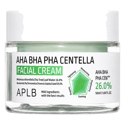 APLB – AHA BHA PHA Centella Facial Cream, 55ml