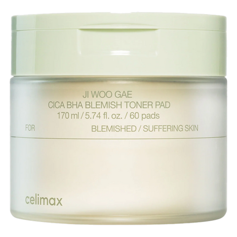 Celimax – Ji Woo Gae Cica BHA Blemish Toner Pad, 60pcs