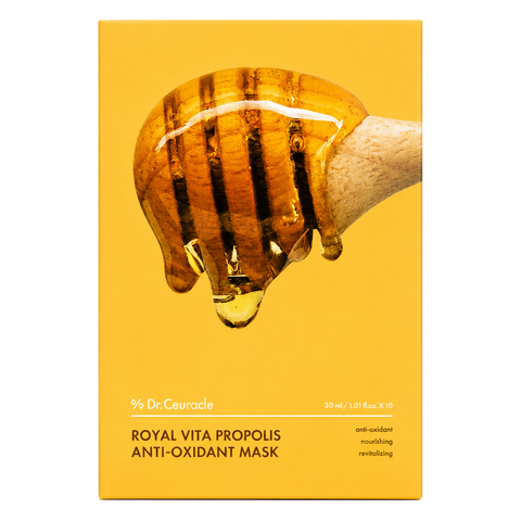 Dr. Ceuracle – Royal Vita Propolis Anti-Oxidant Mask, 10 sheets