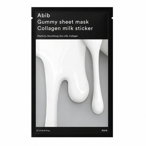 Abib – Gum Sheet Mask Collagen Milk Sticker, 1 sheet