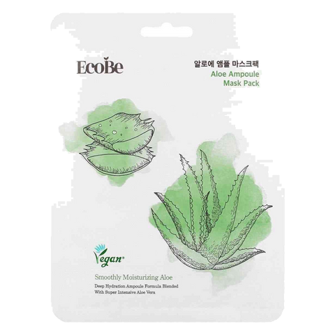 EcoBe – Aloe Ampoule Mask Pack, 25ml