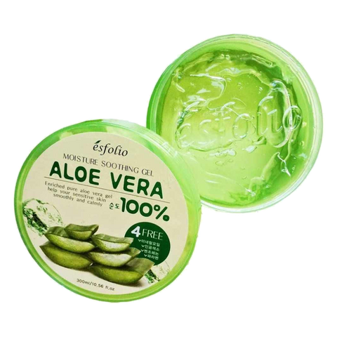 Esfolio – Aloe Vera 100% Moisture Soothing Gel, 300ml
