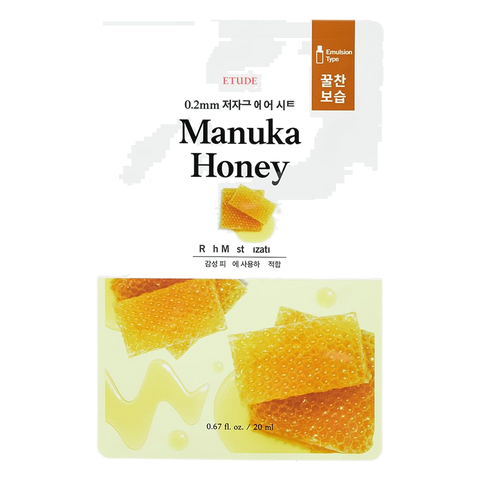 Etude House – 0.2 Therapy Air Mask Manuka Honey, 20ml