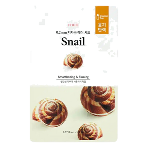 Etude House – 0.2 Therapy Air Mask Snail, 20ml