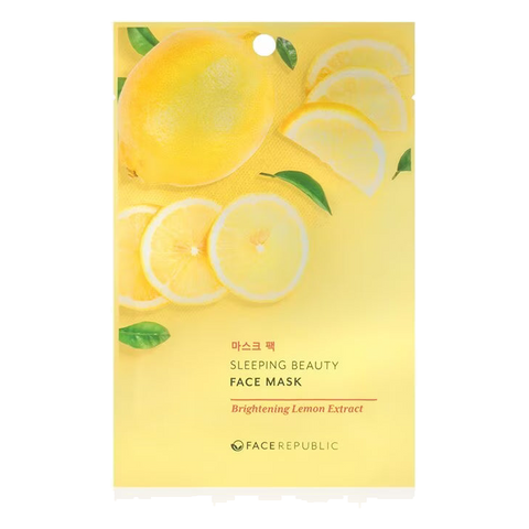 Face Republic – Sleeping Beauty Face Mask Brightening Lemon Extract, 23ml, 1 piece