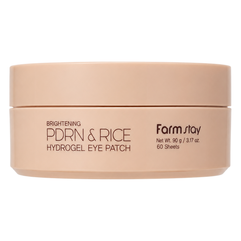Farmstay – Brightening PDRN & Rice Hydrogel Eye Patch, 60 patches