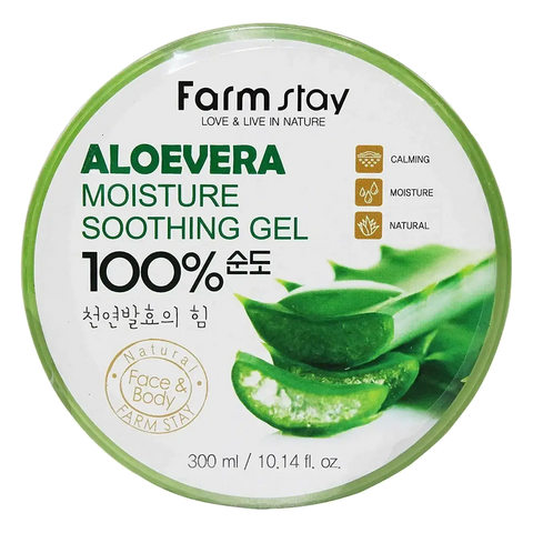 Farmstay – Moisture Soothing Gel Aloe Vera – 300ml (Jar Type)