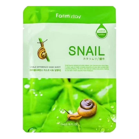 Farmstay – Visible Difference Mask Sheet – Snail – 1pc