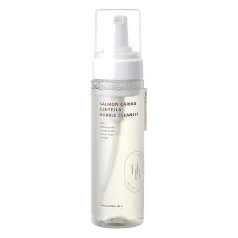 HEVEBLUE – Salmon Caring Centella Bubble Cleanser, 200ml