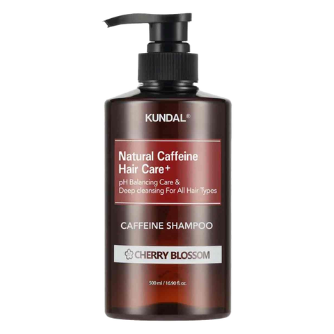 KUNDAL – Caffeine Shampoo, Cherry Blossom, 500ml