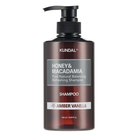 KUNDAL – Honey & Macadamia Nature Shampoo, Amber Vanilla, 500ml
