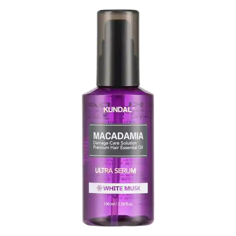 KUNDAL – Macadamia Hair Serum, White Musk, 100ml