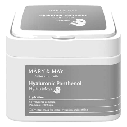 Mary & May – Hyaluronic Panthenol Hydra Mask, 30pc
