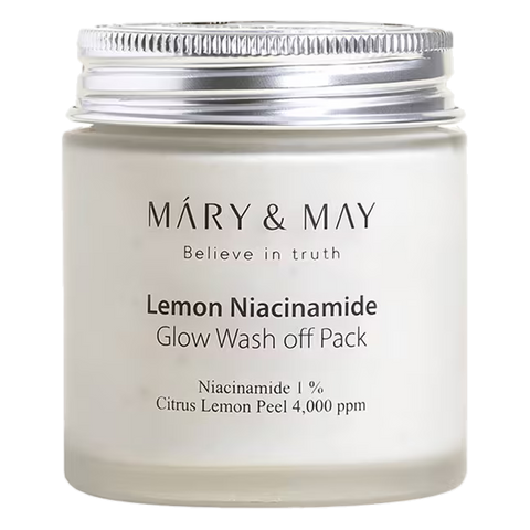 Mary & May – Lemon Niacinamide Glow Wash Off Pack, 125g