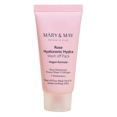Mary & May – Rose Hyaluronic Hydra Wash Off Pack, 30g