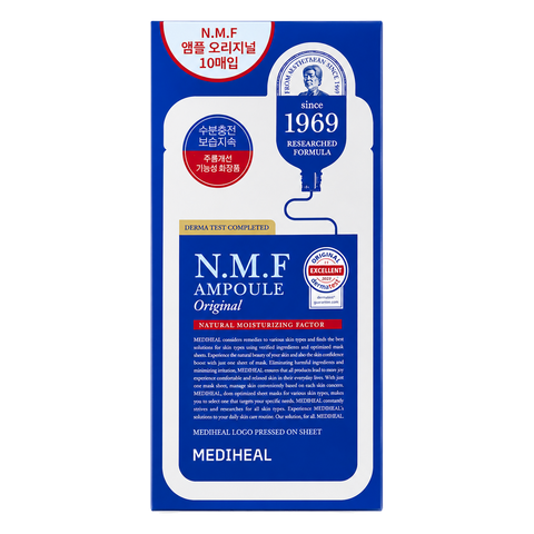 MEDIHEAL – N.M.F Ampoule Mask Original, 10 Sheets