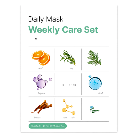 Mixsoon – Daily Mask Weekly Care Set, 7 sheets