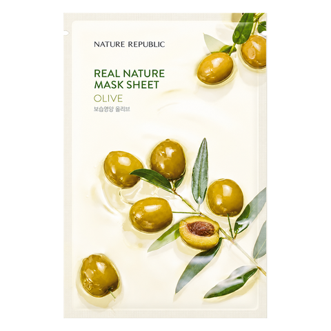 Nature Republic – Real Nature Mask Sheet Olive, 1 Blatt