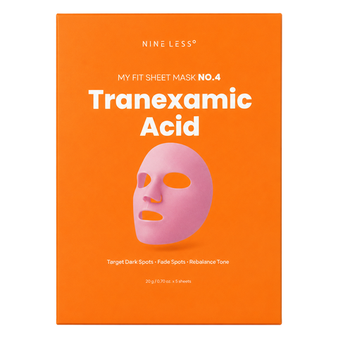 NINE LESS – My Fit Sheet Mask No.4 Tranexamic Acid, 1 Box, 20g x 5ea