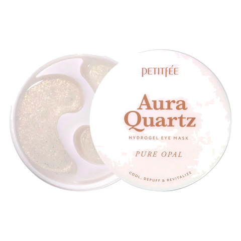 Petitfee – Aura Quartz Hydrogel Eye Mask – Pure Opal, 20 pairs