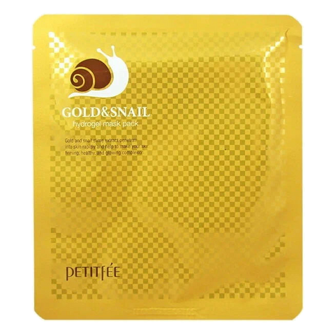 Petitfee – Hydrogel Mask Pack #Gold & Snail – 5pcs