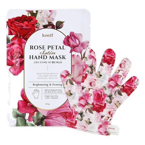 Petitfee – Rose Petal Satin Hand Mask single use, 1 piece