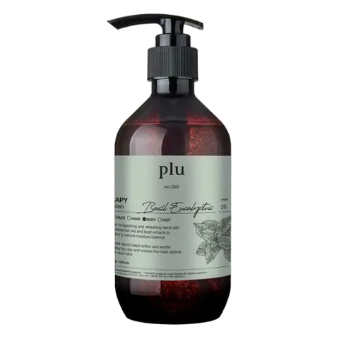 plu – Aroma Body Wash, Basil Eucalyptus, 500ml