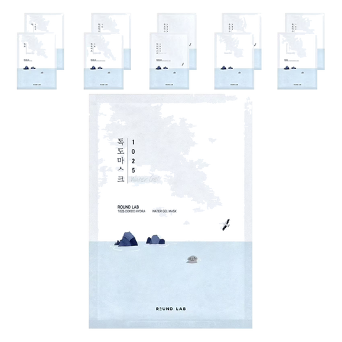 Round Lab – 1025 Dokdo Hydrating Water Gel Mask – 10 sheet pack