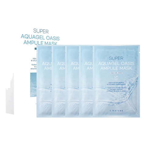 S.NATURE – Super Aquagel Oasis Ampoule Mask – 1 Pack (5 pieces)