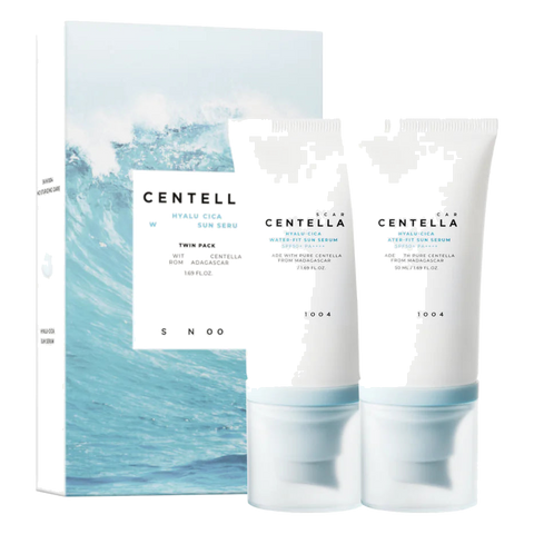 SKIN1004 – Twin Pack: Madagascar Centella Hyalu-Cica Water-Fit Sun Serum, 50ml