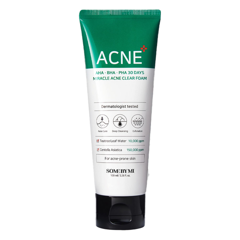SOME BY MI – AHA-BHA-PHA 30 Days Miracle Acne Clear Foam – 100ml