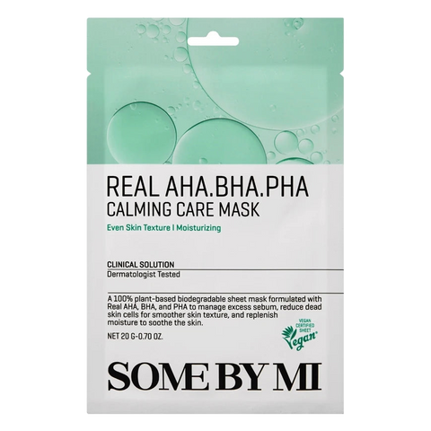 SOME BY MI – Real AHA-BHA-PHA Calming Care Mask – 1pc
