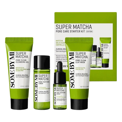 SOME BY MI – Super Matcha Pore Care Starter Kit (Edition) – 1set (4items)