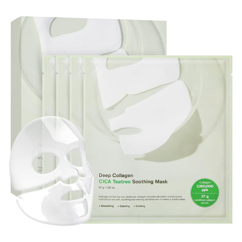 Sungboon Editor – Deep Collagen Cica Teatree Soothing Mask – 37g x 4pcs