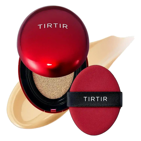 TIRTIR – Mask Fit Red Cushion Mini Long-Lasting Cushion Foundation – Shade 22W Sheer Beige – 4.5 g