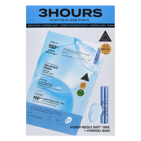 VT Cosmetics – Hydrop Reedle Shot 100hL 2Step Hydrogel Mask, 4 sheets
