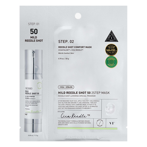 VT Cosmetics – Mild Reedle Shot 50 2-Step Mask, 1pc