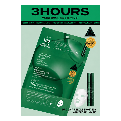 VT Cosmetics – Pro Cica Reedle Shot 100 2Step Hydrogel Mask, 4 sheets