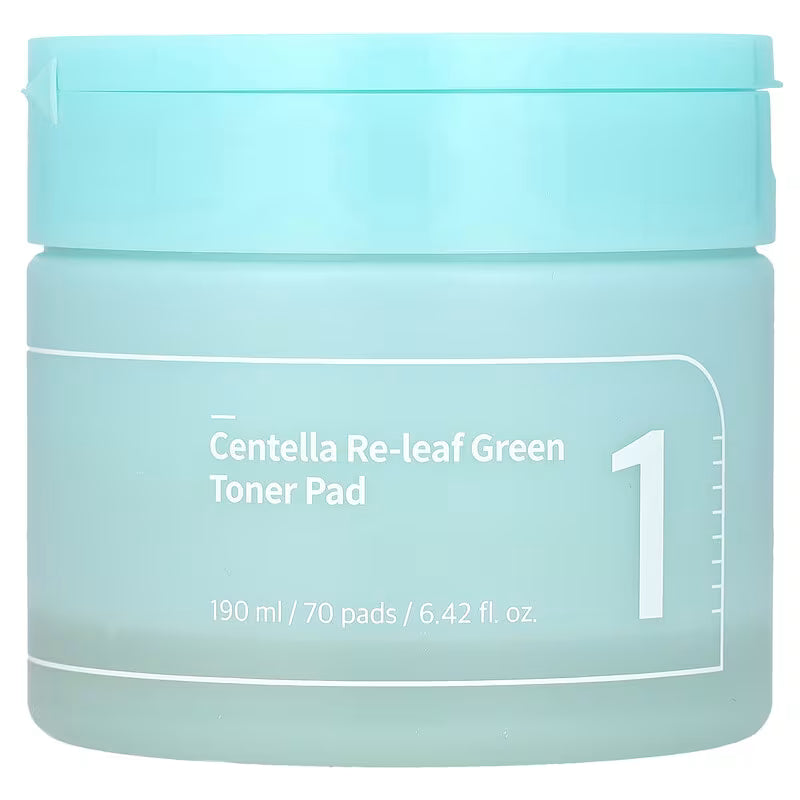 Numbuzin – No.1 Centella Re-Leaf Green Toner Pad, 190ml/70pads