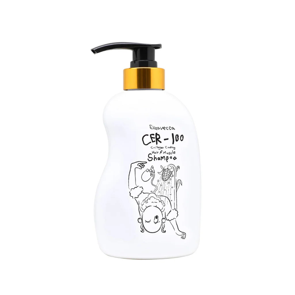Elizavecca – CER-100 Collagen Coating Hair A+ Muscle Shampoo, 500ml