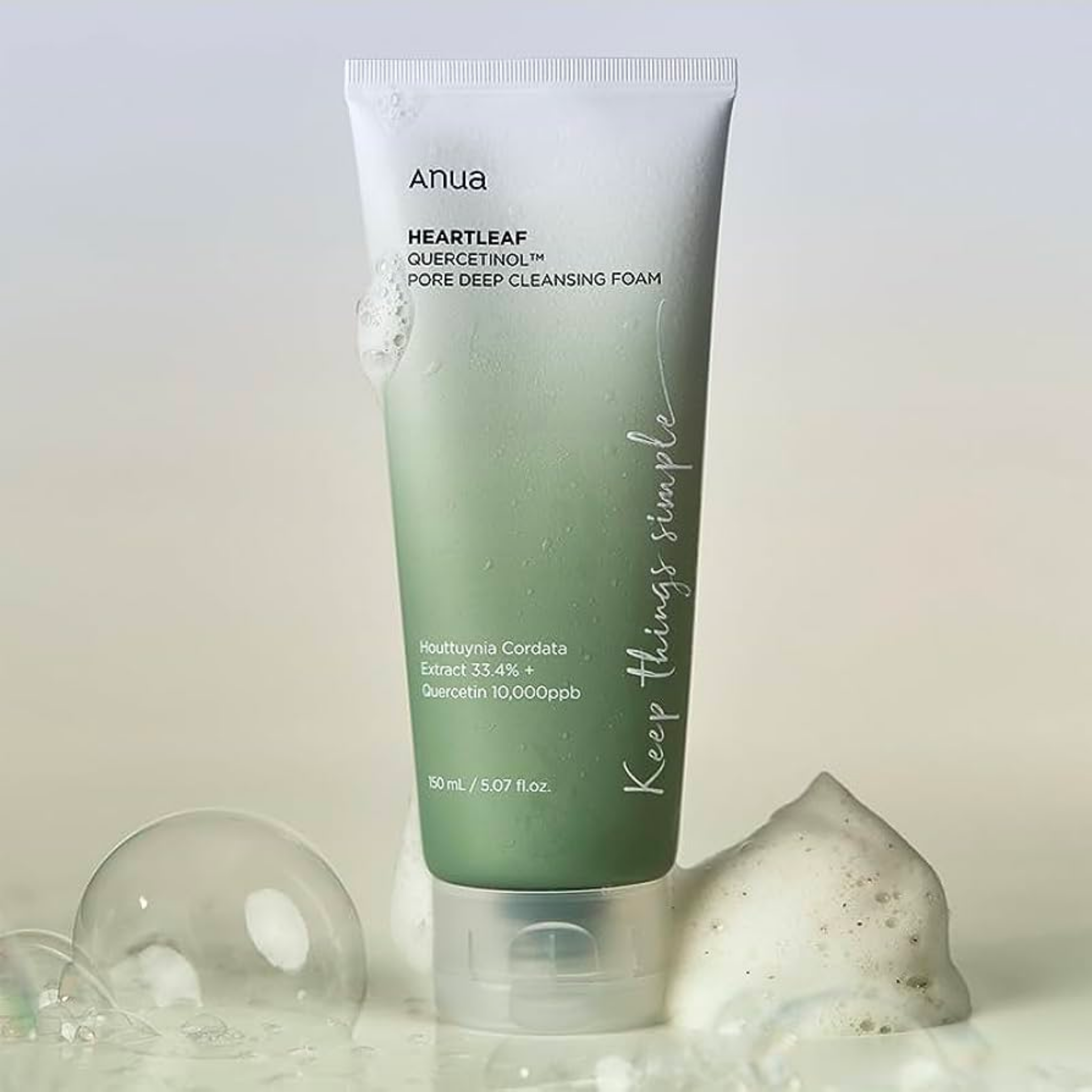 ANUA Heartleaf Quercetinol Pore Deep Cleansing Foam 150ml — Wholesale