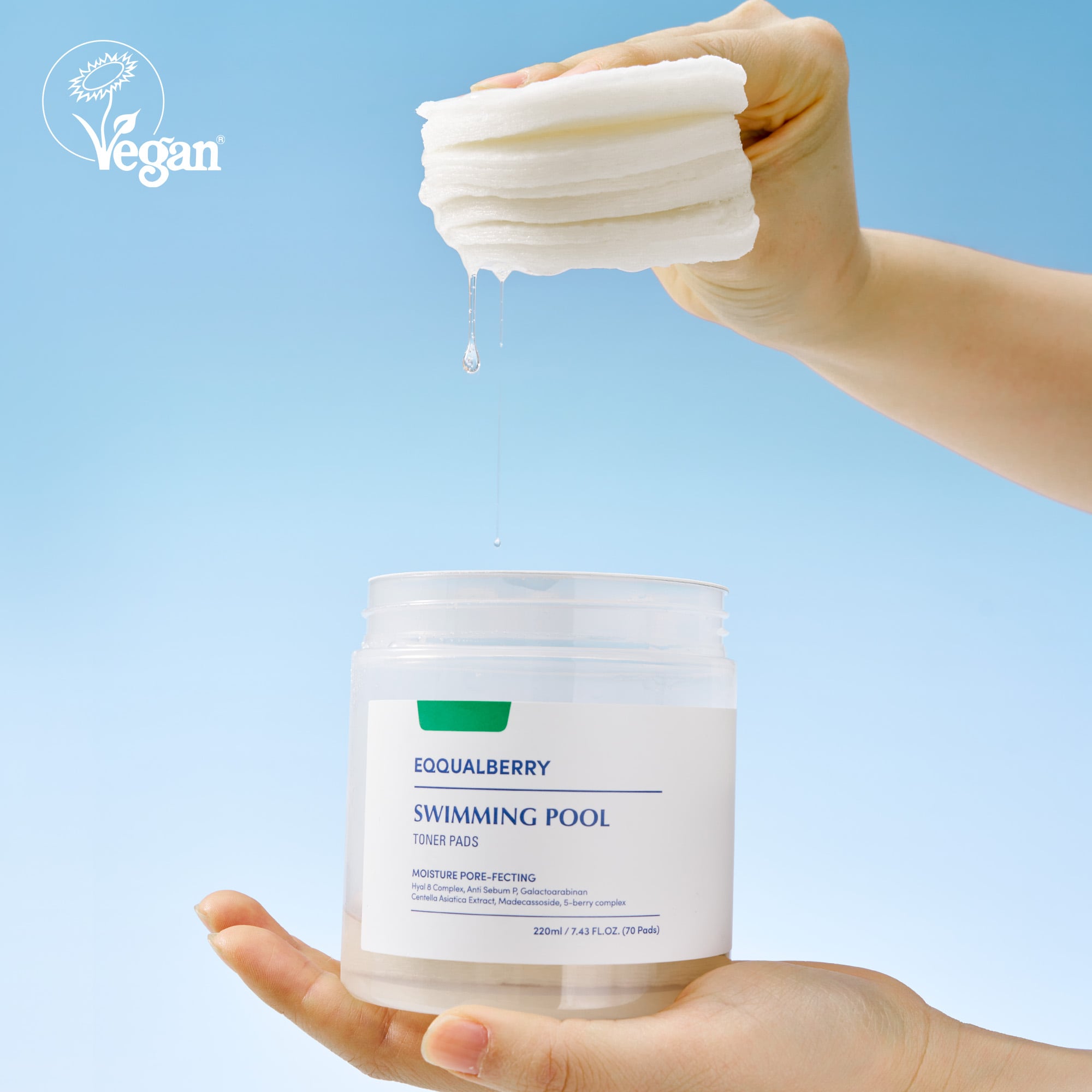 Eqqualberry Swimming Pool Toner Pads 220ml — Wholesale