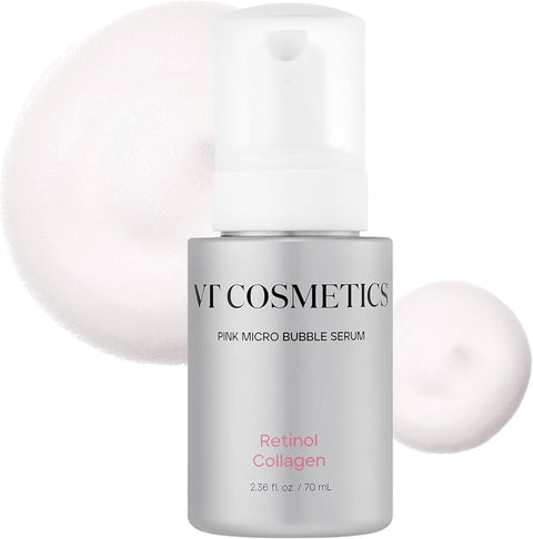 VT Cosmetics – Retinol Collagen Pink Micro Bubble Serum, 70ml