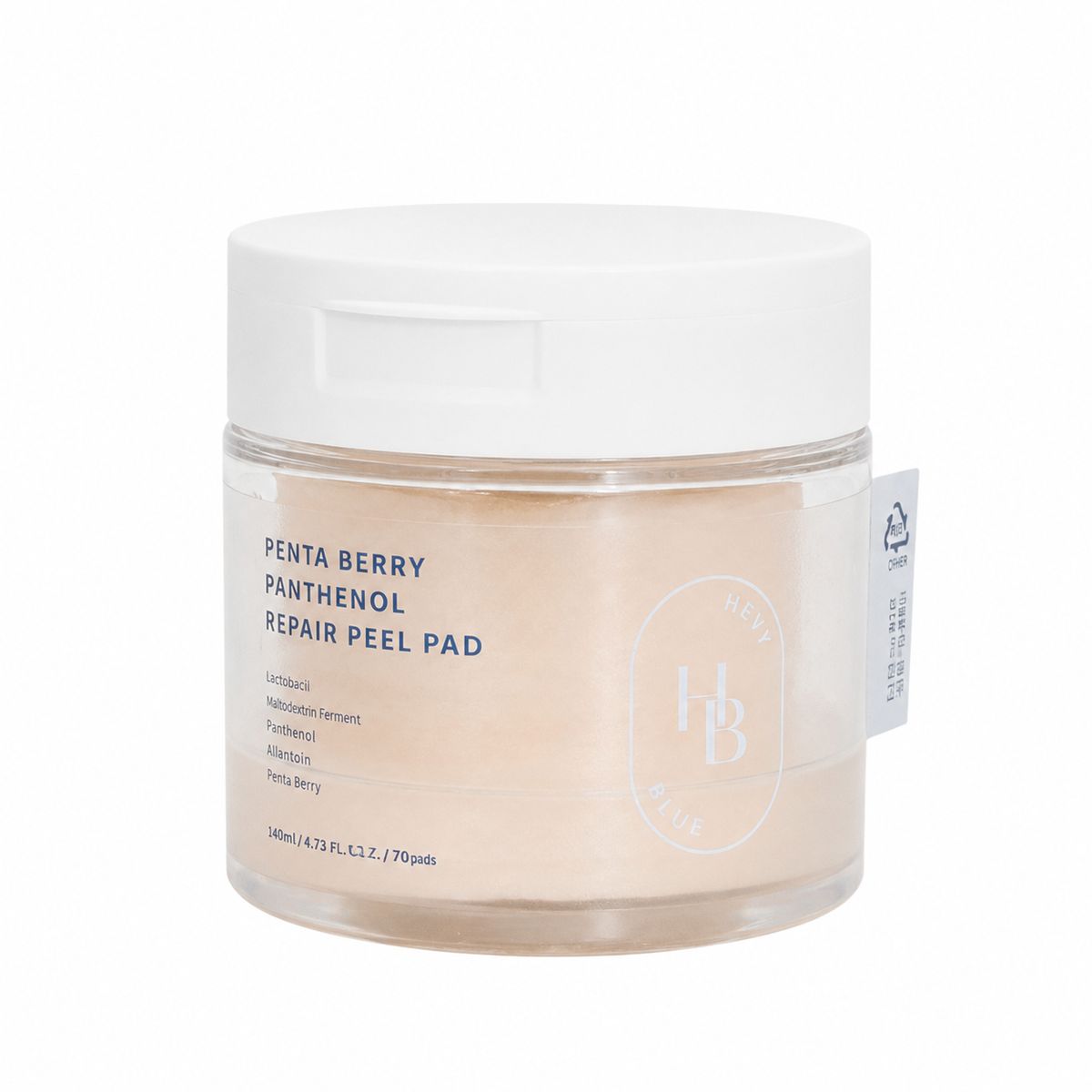 HEVEBLUE – Penta Berry Panthenol Repair Peel Pad, 70ea