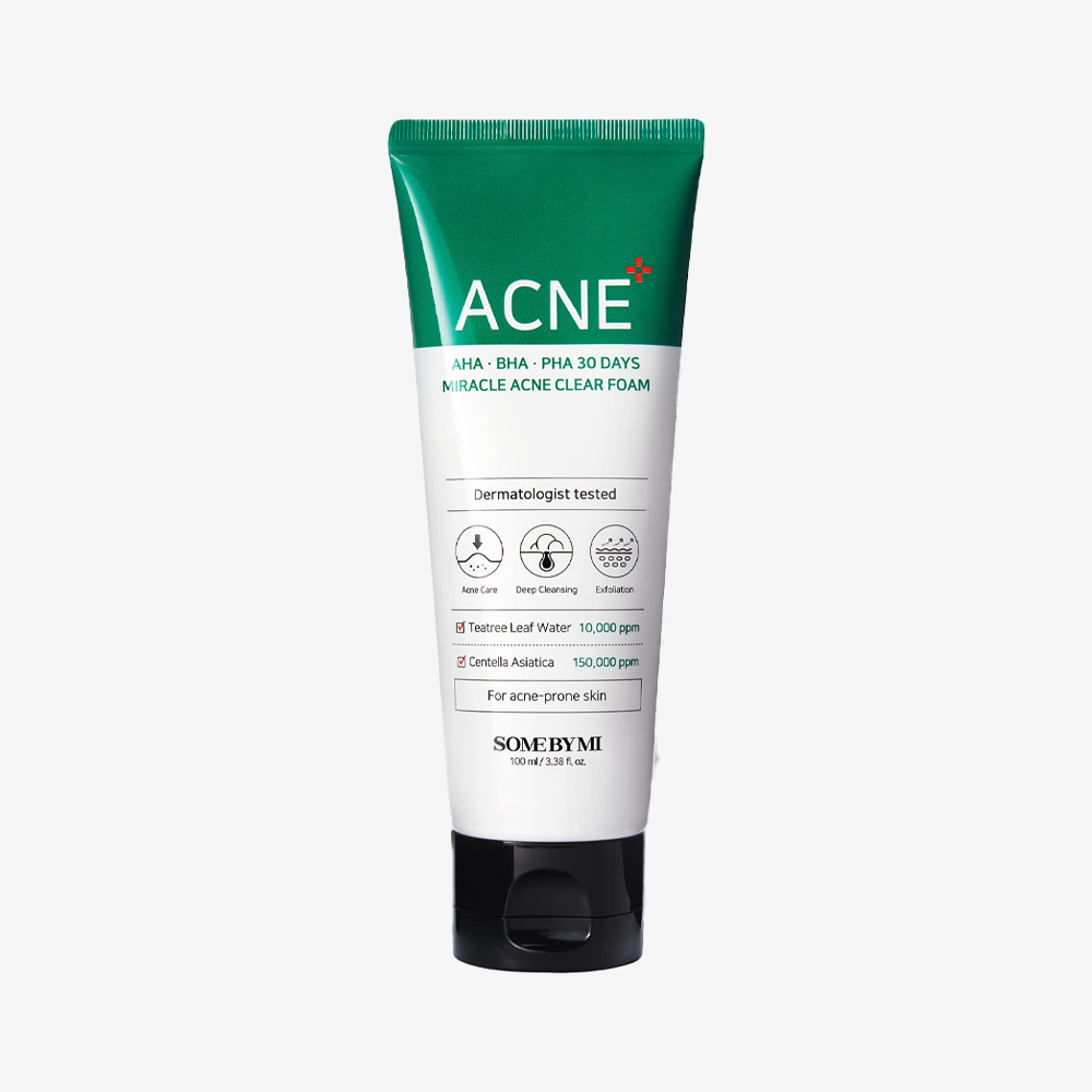 SOME BY MI AHA-BHA-PHA Miracle Acne Clear Foam 100ml — Wholesale